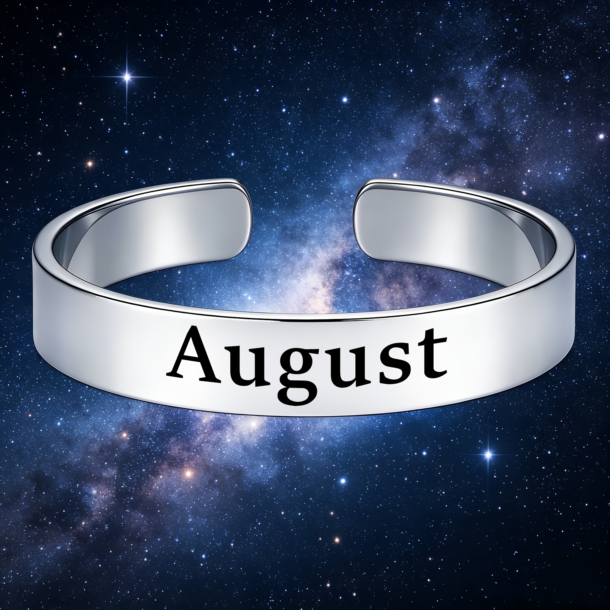 304 Stainless Steel Open Bangle for Special Anniversaries